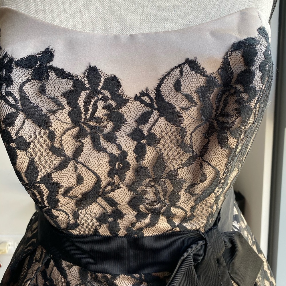 NWOT Melissa Sweet strapless lace dress - Picture 3 of 11